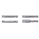 Juego de 5 puntas planas mixtas desde 1/4" hastas 5/16" largas truper expert..